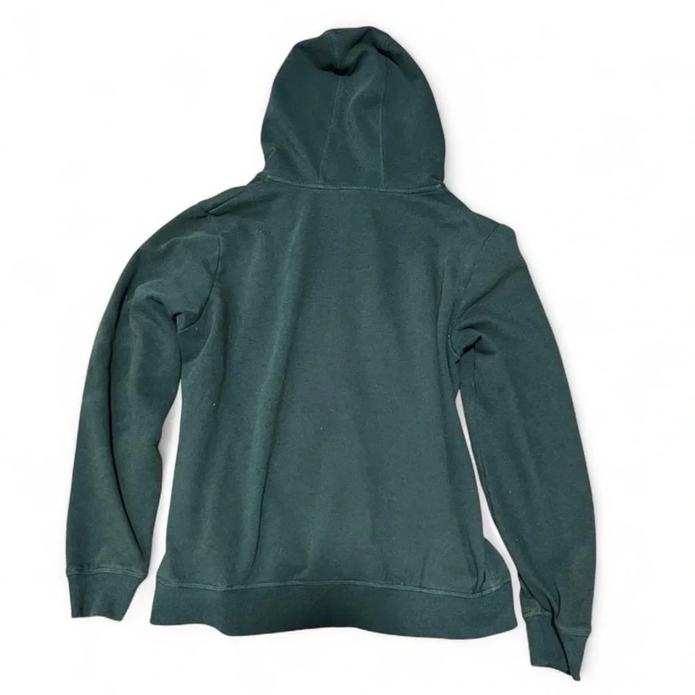 Cinch Ladies Faux Leather & Dark Green Full Zip Hoodie Size XL